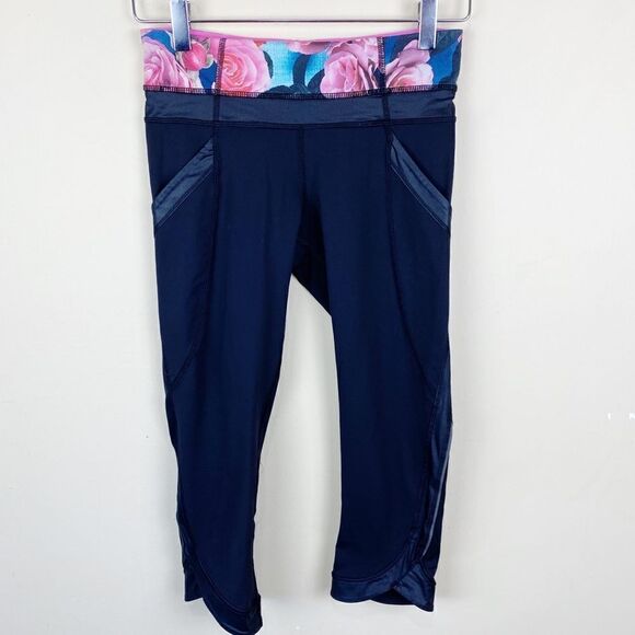 Lululemon Secret Garden Inspire Crop Leggings 4 - Picture 1 of 8